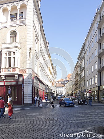 UhelnÃ½ trh Street, Prague Editorial Stock Photo