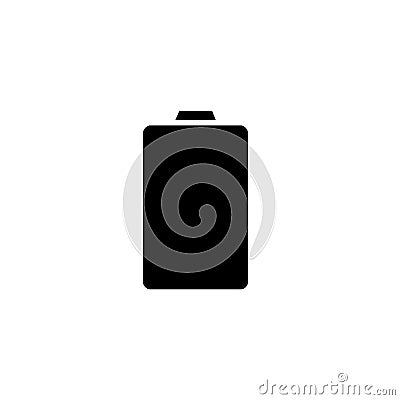 battery black simple icon Stock Photo
