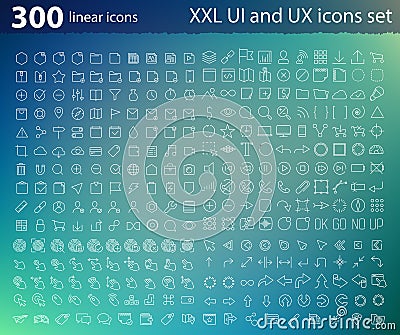 UI UX icons Vector Illustration