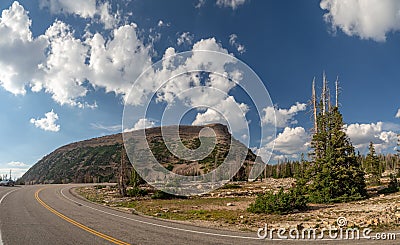 Uinta-Wasatch-Cache National Forest, Mirror Lake, Utah, United States, America, near Slat Lake and Park City Stock Photo