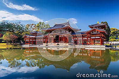 Uji, Kyoto, Japan - famous Byodo-in Buddhist temple. Stock Photo