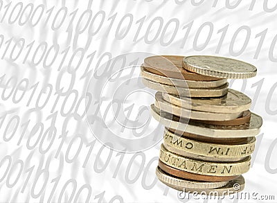 UK internet banking Stock Photo