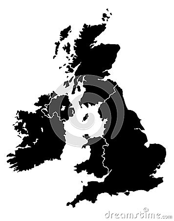 UK map Vector Illustration