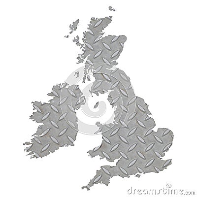 UK map Stock Photo