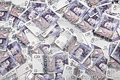 UK money banknotes Editorial Stock Photo
