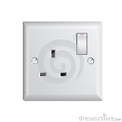 UK socket Stock Photo