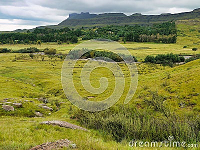 ukhahlamba-drakensberg park - South Africa Stock Photo