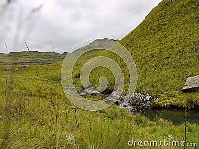 ukhahlamba-drakensberg park - South Africa Stock Photo