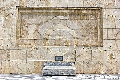 The uknown soldier monument in Athens Stock Photo