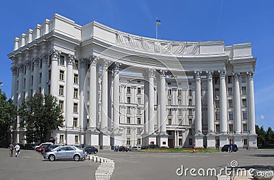 UKR. Ukraine. Kiev. The magnificent building is the Ministry of Foreign Affairs of Ukraine Editorial Stock Photo