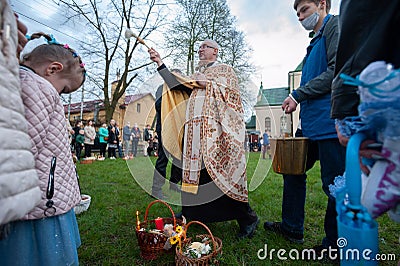Ukraine Easter celebrations. Editorial Stock Photo