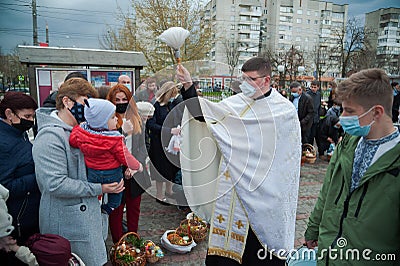 Ukraine Easter celebrations. Editorial Stock Photo