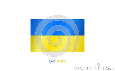 Ukraine flag background with drawing fist. Symbol of fight and protest. Blue and yellow color. Ukraine concept of Vector Illustration
