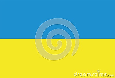 Ukraine flag heart Vector Illustration