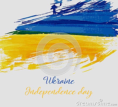 Ukraine Independence day background Vector Illustration