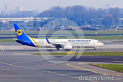 Ukraine International Boeing 737 Editorial Stock Photo