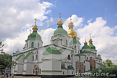 Ukraine. Kiev.Ukraine. Saint Sophias Cathedral. Editorial Stock Photo