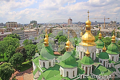 Ukraine. Kiev.Ukraine. Saint Sophias Cathedral. Editorial Stock Photo