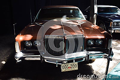 Ukraine, Lviv - May, 2019 Old car Chrysler in museum Editorial Stock Photo