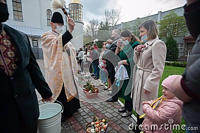 Ukraine Easter celebrations. Editorial Stock Photo