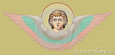 Icon of an angel Editorial Stock Photo