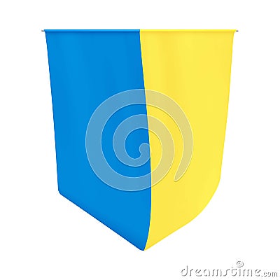 Ukraine pennant. National Ukrainian yellow blue tapestriy. Ukraine gobelin. Vector Illustration