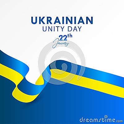 Ukraine Unity Day Vector Design For Banner Print and Greeting Background Vector Illustration