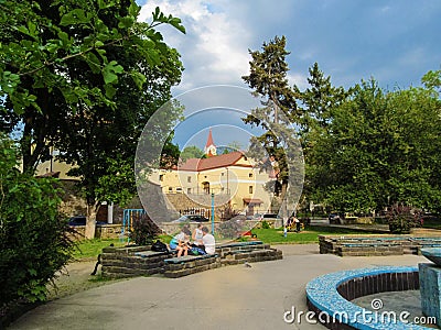 Heroes of Maidan Square in Uzhgorod Editorial Stock Photo