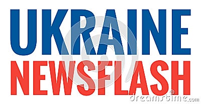 Ukraine War Military Political News Header Background Illustration Stock Photo