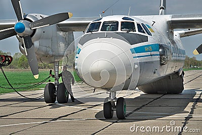 Ukrainian Air Force An-26 Editorial Stock Photo