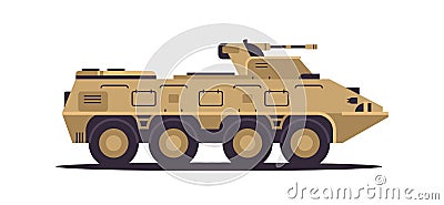 Ukrainian armored fighting vehicle AFV special battle transport military equipment concept stop war against Ukraine Vector Illustration