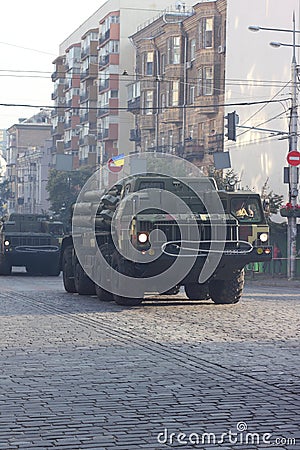 Ukrainian army military parade Editorial Stock Photo