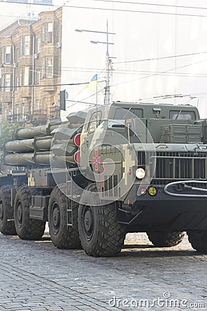 Ukrainian army military parade Editorial Stock Photo