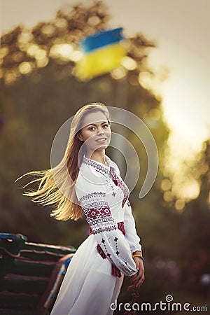 Ukrainian beautiful girl Stock Photo