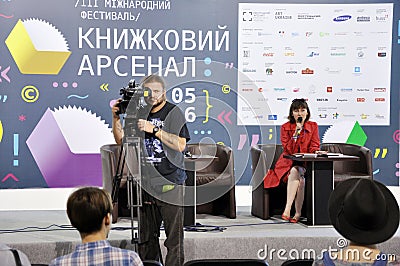 Ukrainian bestselling author Nadiia Gerbish Editorial Stock Photo