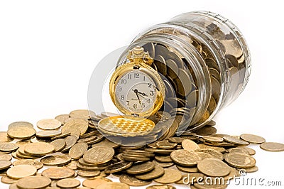 Ukrainian coins Stock Photo