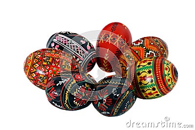 Ukrainian Easter Eggs Stock Photo
