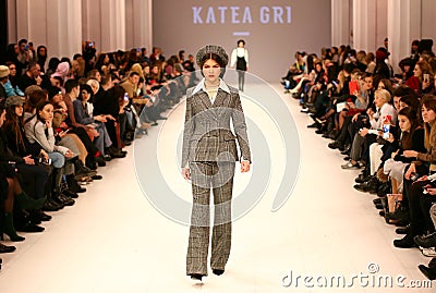 Ukrainian Fashion Week FW18-19: collection by Katea GRI Editorial Stock Photo
