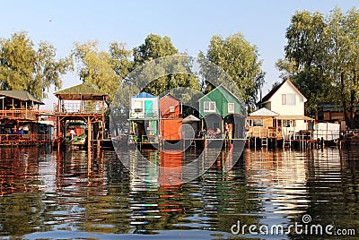 Ukrainian fisherman village Editorial Stock Photo