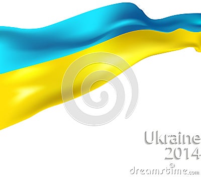 Ukrainian flag Vector Illustration