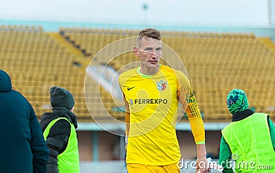 Ukrainian football goalkeeper Dmytro Riznyk Editorial Stock Photo