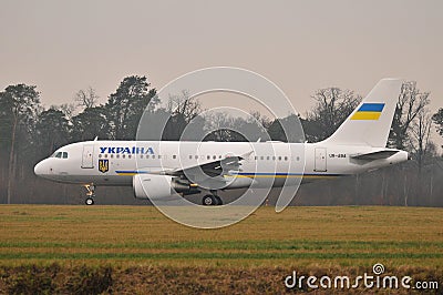 Ukrainian Government plane Editorial Stock Photo