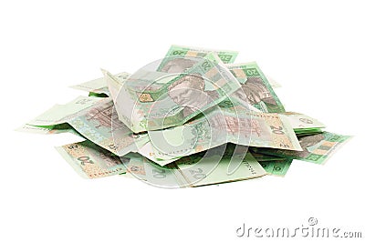 Ukrainian hryvna Stock Photo