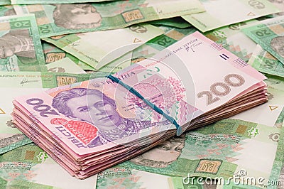 Ukrainian hryvna Stock Photo