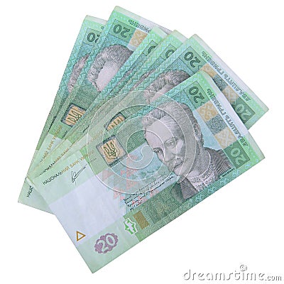 Ukrainian hryvnia currency Stock Photo