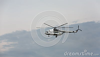 Ukrainian military helicopter Mi-8 Editorial Stock Photo