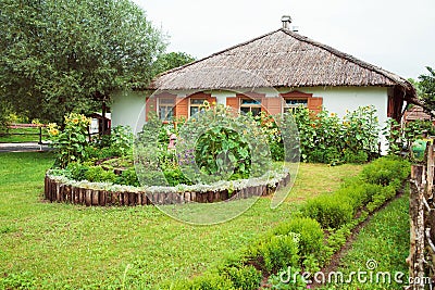 Ukrainian national house Stock Photo