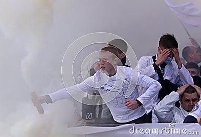 Ukrainian Premier League: Dynamo Kyiv v Shakhtar Editorial Stock Photo