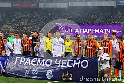 Ukrainian Premier League: Dynamo Kyiv v Shakhtar Editorial Stock Photo