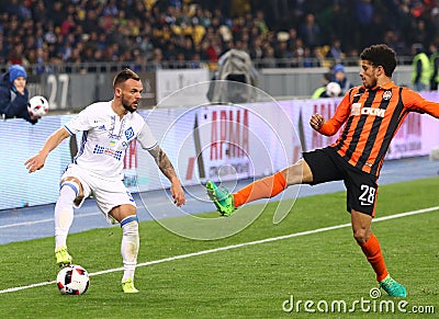 Ukrainian Premier League: Dynamo Kyiv v Shakhtar Editorial Stock Photo